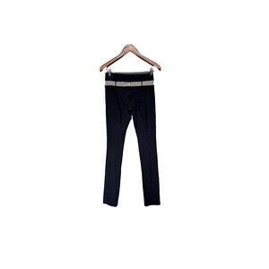 Lululemon Size 4 Skinny Groove Pants Yoga Leggings Black Long 33”